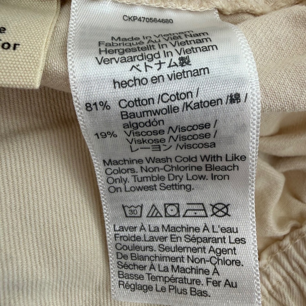 NWT Madewell High Rise Elastic Waist Utility Shorts Tan Size 32 or 14 - Picture 8 of 10
